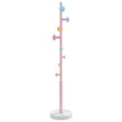 vidaXL Appendiabiti Rosa 172 cm in Ferro Verniciato a Polvere