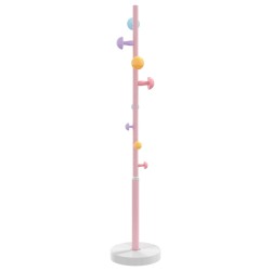 vidaXL Appendiabiti Rosa 172 cm in Ferro Verniciato a Polvere