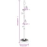 vidaXL Appendiabiti Rosa 172 cm in Ferro Verniciato a Polvere