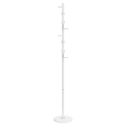 vidaXL Appendiabiti Bianco 176 cm in Ferro Verniciato a Polvere