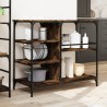 vidaXL Carrello da Cucina Rovere Fumo 100x45x89,5 cm Legno Multistrato