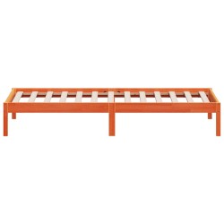 vidaXL Dormeuse Marrone Cera 90x200 cm in Legno Massello di Pino