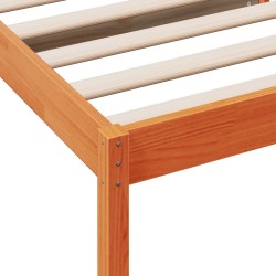 vidaXL Dormeuse Marrone Cera 90x200 cm in Legno Massello di Pino