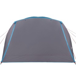 vidaXL Tenda da Campeggio 4 Persone Blu 350x280x155 cm Taffetà 190T