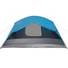 vidaXL Tenda da Campeggio 4 Persone Blu 350x280x155 cm Taffetà 190T