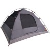 vidaXL Tenda Campeggio 6Persone Grigia e Arancione 348x340x190 Taffetà