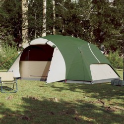 vidaXL Tenda da Campeggio 8 Persone Verde 360x430x195 cm Taffetà 190T