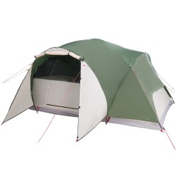 vidaXL Tenda da Campeggio 8 Persone Verde 360x430x195 cm Taffetà 190T