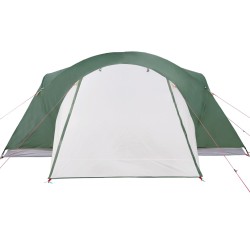 vidaXL Tenda da Campeggio 8 Persone Verde 360x430x195 cm Taffetà 190T