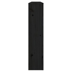   Copertura Termosifone Nera 153x19x84 cm Legno Massello di Pino