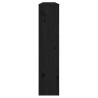   Copertura Termosifone Nera 153x19x84 cm Legno Massello di Pino