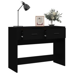 vidaXL Tavolino Consolle Nero 100x39x75 cm in Legno ingegnerizzato