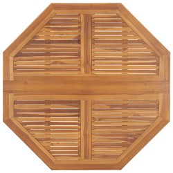 vidaXL Tavolo da Giardino Pieghevole 110x110x75 cm in Massello di Teak