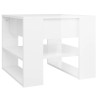 vidaXL Tavolino Salotto Bianco Lucido 55,5x55x45 cm Legno ingegnerizzato