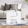 vidaXL Tavolino Salotto Bianco Lucido 55,5x55x45 cm Legno ingegnerizzato