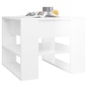 vidaXL Tavolino Salotto Bianco Lucido 55,5x55x45 cm Legno ingegnerizzato