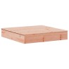 vidaXL Sabbiera con Copertura 111x111x19,5 cm Legno Massello Douglas