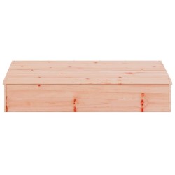 vidaXL Sabbiera con Copertura 111x111x19,5 cm Legno Massello Douglas