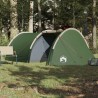 vidaXL Tenda da Campeggio 4 Persone Verde 405x170x106 cm Taffetà 185T