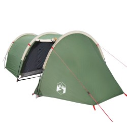 vidaXL Tenda da Campeggio 4 Persone Verde 405x170x106 cm Taffetà 185T