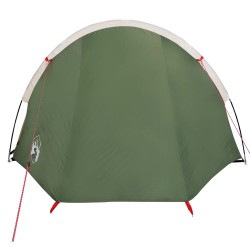 vidaXL Tenda da Campeggio 4 Persone Verde 405x170x106 cm Taffetà 185T