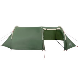 vidaXL Tenda da Campeggio 4 Persone Verde 405x170x106 cm Taffetà 185T