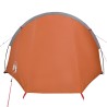 vidaXL Tenda Campeggio 4Persone Grigia e Arancione 405x170x106 Taffetà