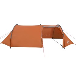 vidaXL Tenda Campeggio 4Persone Grigia e Arancione 405x170x106 Taffetà