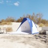 vidaXL Tenda da Spiaggia Blu Azzurro 268x223x125 cm Taffetà 185T