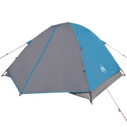 vidaXL Tenda da Campeggio 3 Persone Blu 240x217x120 cm Taffetà 190T