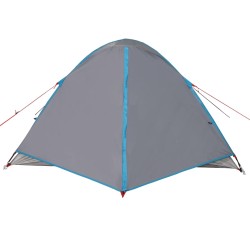 vidaXL Tenda da Campeggio 3 Persone Blu 240x217x120 cm Taffetà 190T