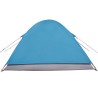 vidaXL Tenda da Campeggio 3 Persone Blu 240x217x120 cm Taffetà 190T