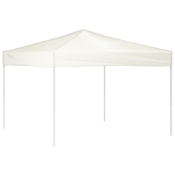 vidaXL Tenda per Feste Pieghevole Crema 3x3 m