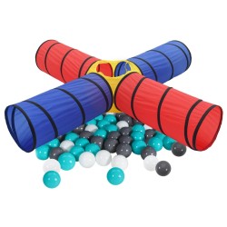 vidaXL Tunnel da Gioco per Bambini con 250 Palline Multicolore