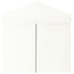 vidaXL Tenda per Feste Pieghevole con Pareti Laterali Bianco 2x2 m