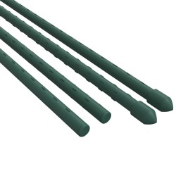 vidaXL Supporti per Piante da Giardino 30 pz Verde 90 cm Acciaio