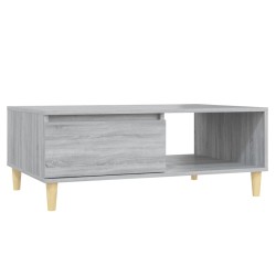 vidaXL Tavolino da Salotto Grigio Sonoma 90x60x35 cm in Truciolato