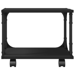 vidaXL Supporto per Stampante 2 Livelli Nero 41x28x33,5 cm Multistrato