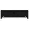 Supporto per Monitor Nero 50x27x15 cm in Legno Massello di Pino