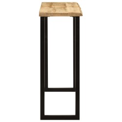 vidaXL Tavolo Consolle Bordi Vivi 105x33x76 cm Legno Massello di Mango