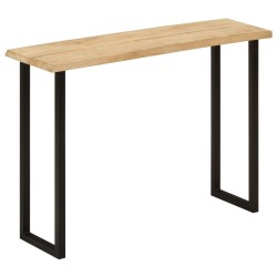 vidaXL Tavolo Consolle Bordi Vivi 105x33x76 cm Legno Massello di Mango