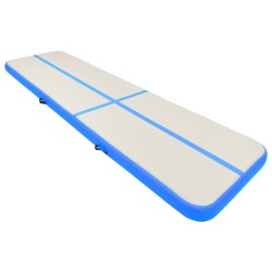 vidaXL Tappetino Ginnastica Gonfiabile con Pompa 700x100x15cm PVC Blu