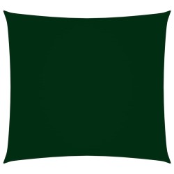 vidaXL Vela Parasole in Tela Oxford Quadrata 2x2 m Verde Scuro