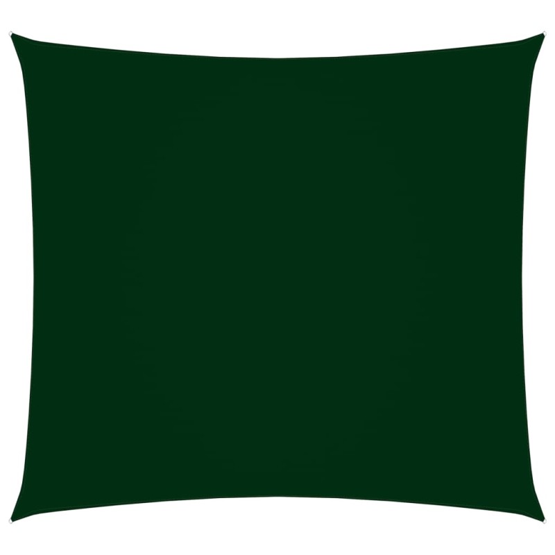 vidaXL Vela Parasole in Tela Oxford Quadrata 2x2 m Verde Scuro