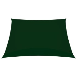 vidaXL Vela Parasole in Tela Oxford Quadrata 2x2 m Verde Scuro