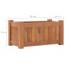 vidaXL Letto Rialzato 50x25x25 cm in Legno Massello di Teak