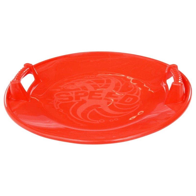 vidaXL Slittino Rotondo Rosso 66,5 cm in PP