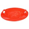 vidaXL Slittino Rotondo Rosso 66,5 cm in PP