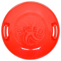 vidaXL Slittino Rotondo Rosso 66,5 cm in PP