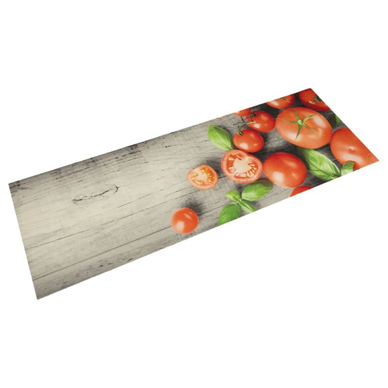 vidaXL Tappeto da Cucina Lavabile Pomodori 45x150 cm in Velluto